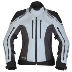 Modeka Takuya Lady Jacke, Hellgrau-dunkelgrau