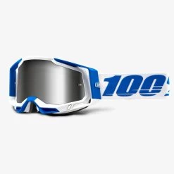 100% Racecraft 2 Isola Crossbrille, Weiß-silber
