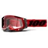 100% Racecraft 2 Crossbrille, Rot-schwarz, Rot-verspiegelt