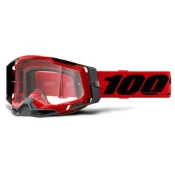 100% Racecraft 2 Crossbrille, Rot-schwarz, Rot-verspiegelt