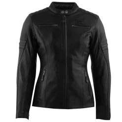 Rusty Stitches Damen Lederjacke Joyce V2, Schwarz