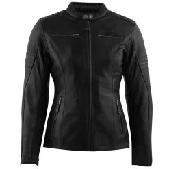 Rusty Stitches Super Joyce V2 Damen Lederjacke, Schwarz