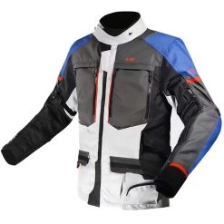 LS2 Norway Textiljacke, Blau-schwarz-grau-rot