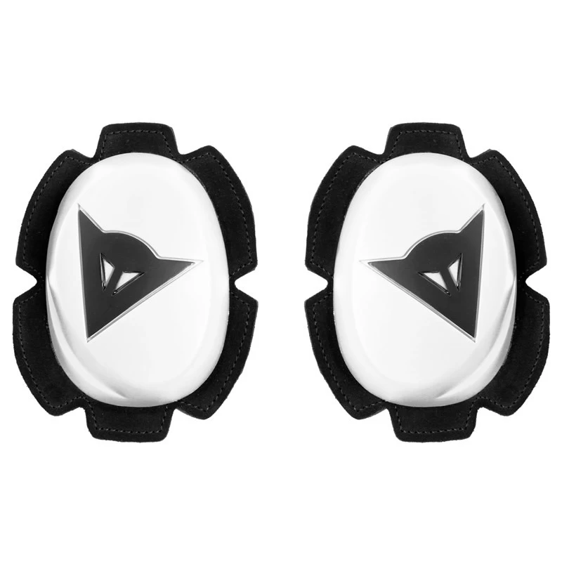 Dainese Knieschleifer Pista, Weiß-schwarz