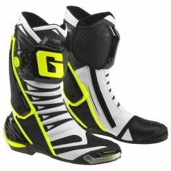 Gaerne Stiefel GP1 EVO, Weiß-fluogelb