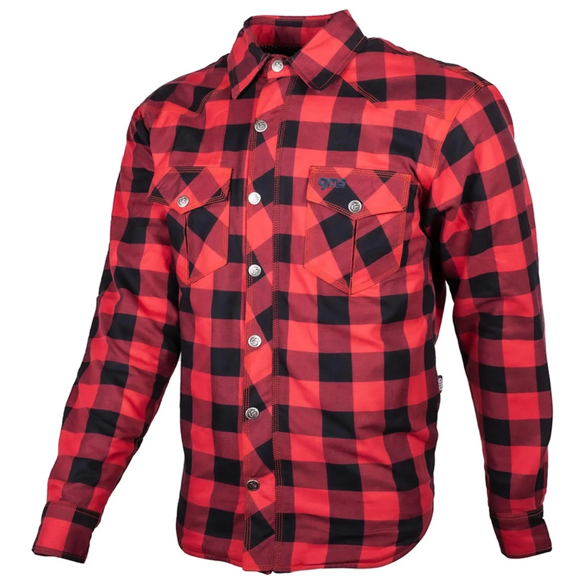 GMS Jaguar Hemd, Schwarz-rot