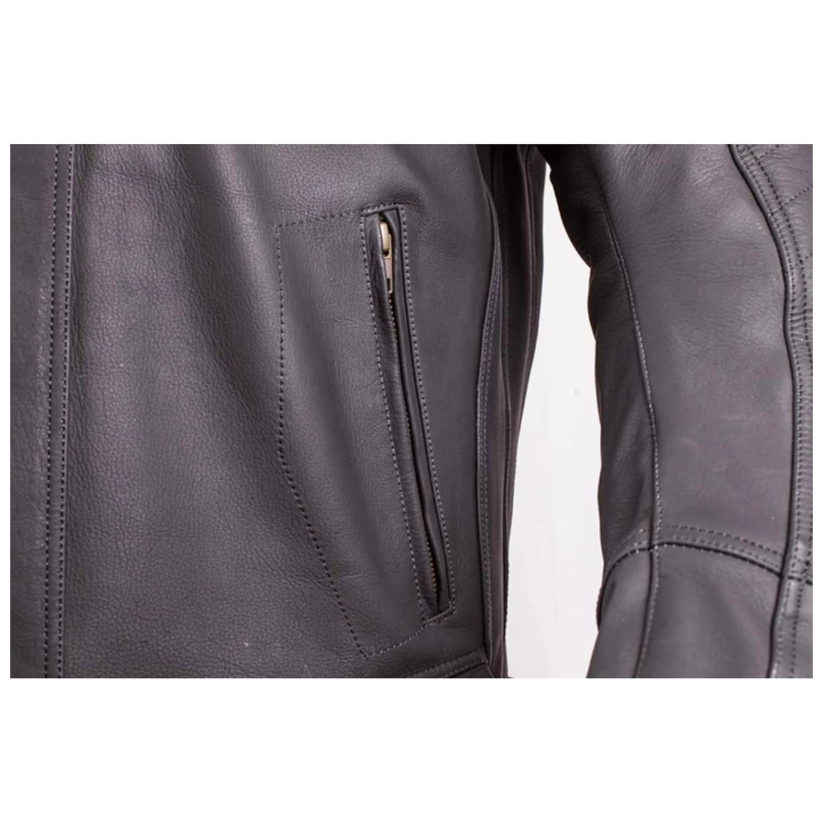 GMS Panther Lederjacke , Schwarz – Bild 5