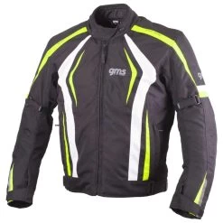 GMS Pace Jacke, Schwarz-weiß-fluogelb