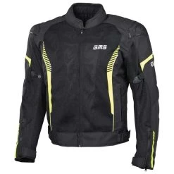 GMS Samu Mesh Jacke, Schwarz-fluogelb