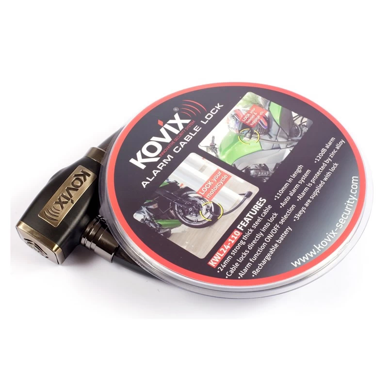 Kovix Alarmkettenschloss KWL24 Schutzklasse 7, Transparent â Bild 3