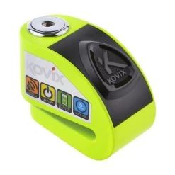 Kovix Bremsscheibenschloss KD6 Mit Alarm, Fluogrün, Schutzklasse 6