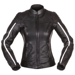 Modeka Alva Lady Lederjacke, Schwarz-weiß