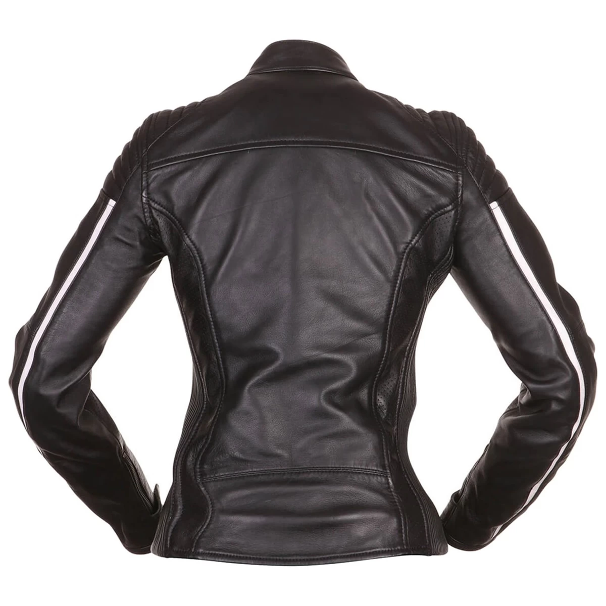 Modeka Alva Lady Lederjacke, Schwarz-weiß – Bild 2