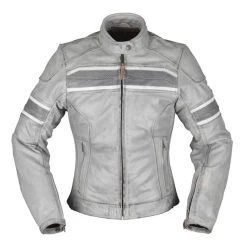 Modeka Iona Lady Lederjacke, Hellgrau