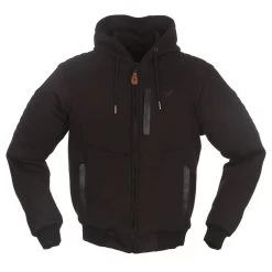 Modeka Damen Textiljacke/Hoodie Hootch, Schwarz