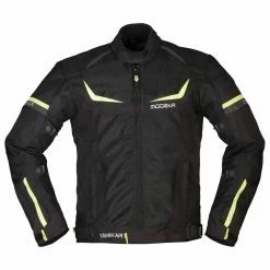 Modeka Herren Textiljacke Yannik Air, Schwarz-fluogelb