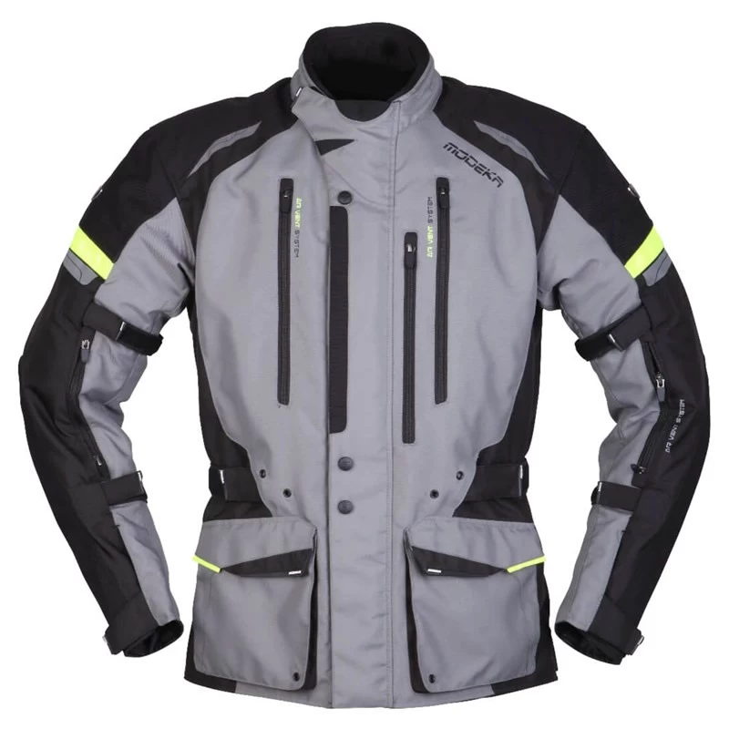 Modeka Striker II Jacke, Grau-schwarz