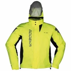 Modeka Regenjacke AX-Dry II, Fluogelb-schwarz