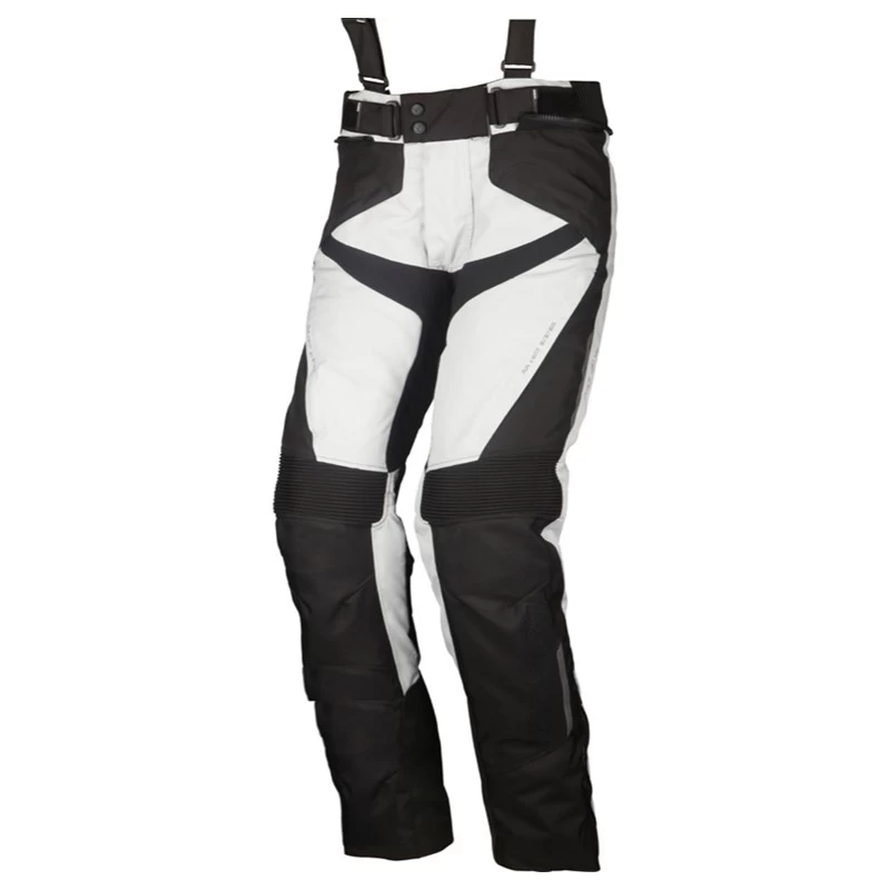 Modeka Textilhose Lonic, Hellgrau-schwarz