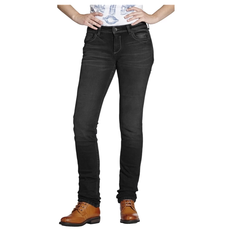 ROKKER Jeans Rokkertech Lady Black L32, Schwarz
