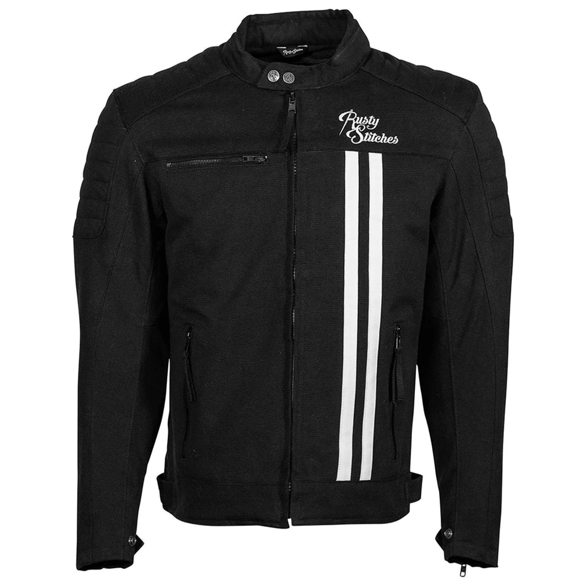 Rusty Stitches Textiljacke Ralph, Schwarz-weiß