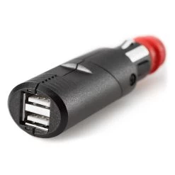 SW-MOTECH USB-Doppel-Ladebuchse Für Zigarettenanzünder, Schwarz