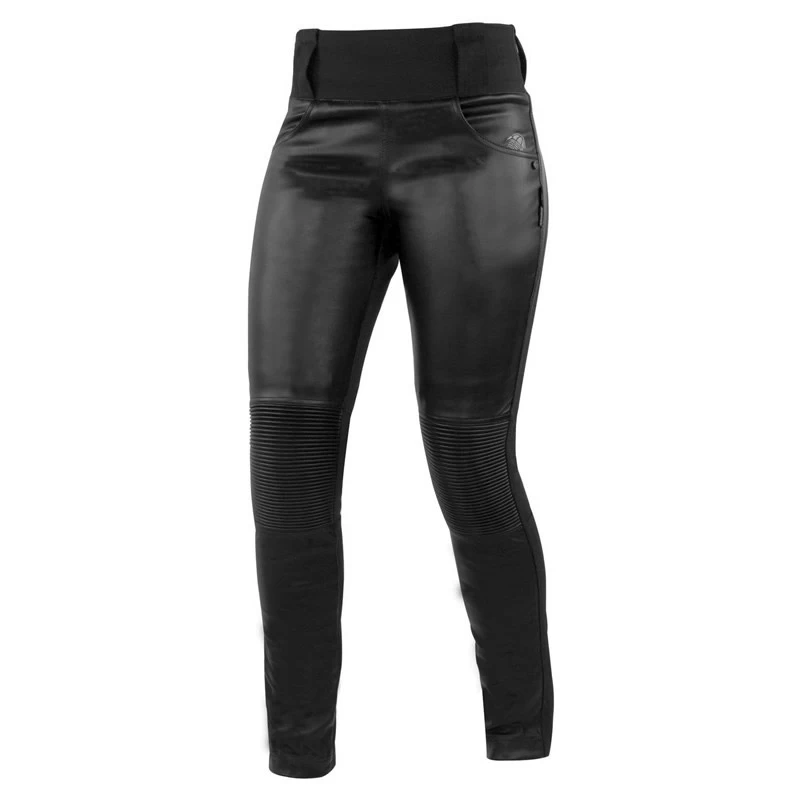 Trilobite Damen Leggins Leder, LĂ€nge 32, Schwarz