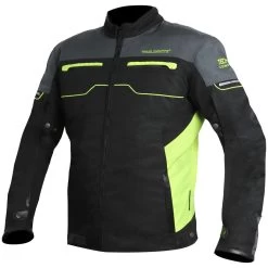 Trilobite Herren Textiljacke All Ride, Schwarz-grau-fluogelb